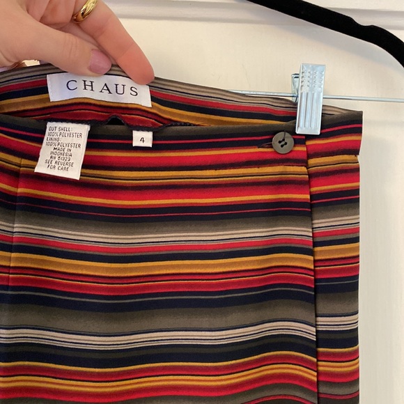 High waist striped midi skirt - Picture 4 of 6